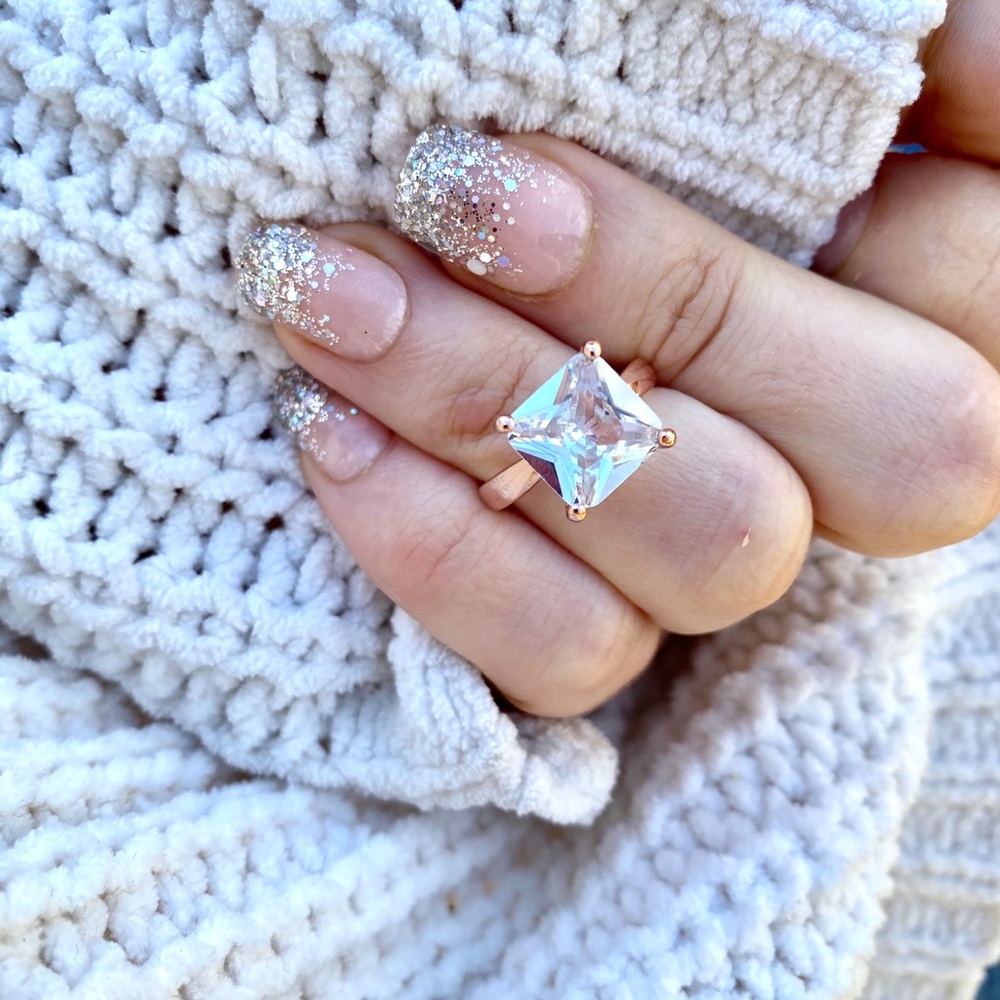 New Rose Gold Stamped 925 Gorgeous Ring - Picture 4 of 5